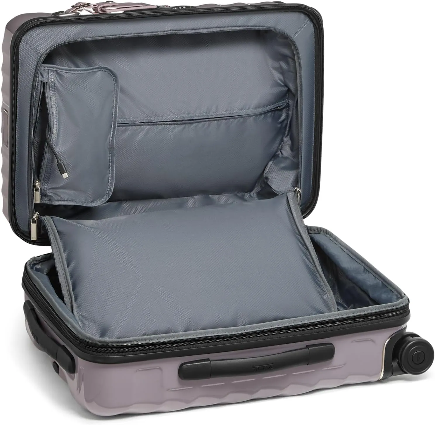 TUMI - 19 Degree International Expandable 4 Wheeled Carry-On - Hard Shell Suitcase - 21.8" X 14.0" X 9.0" - Lavender