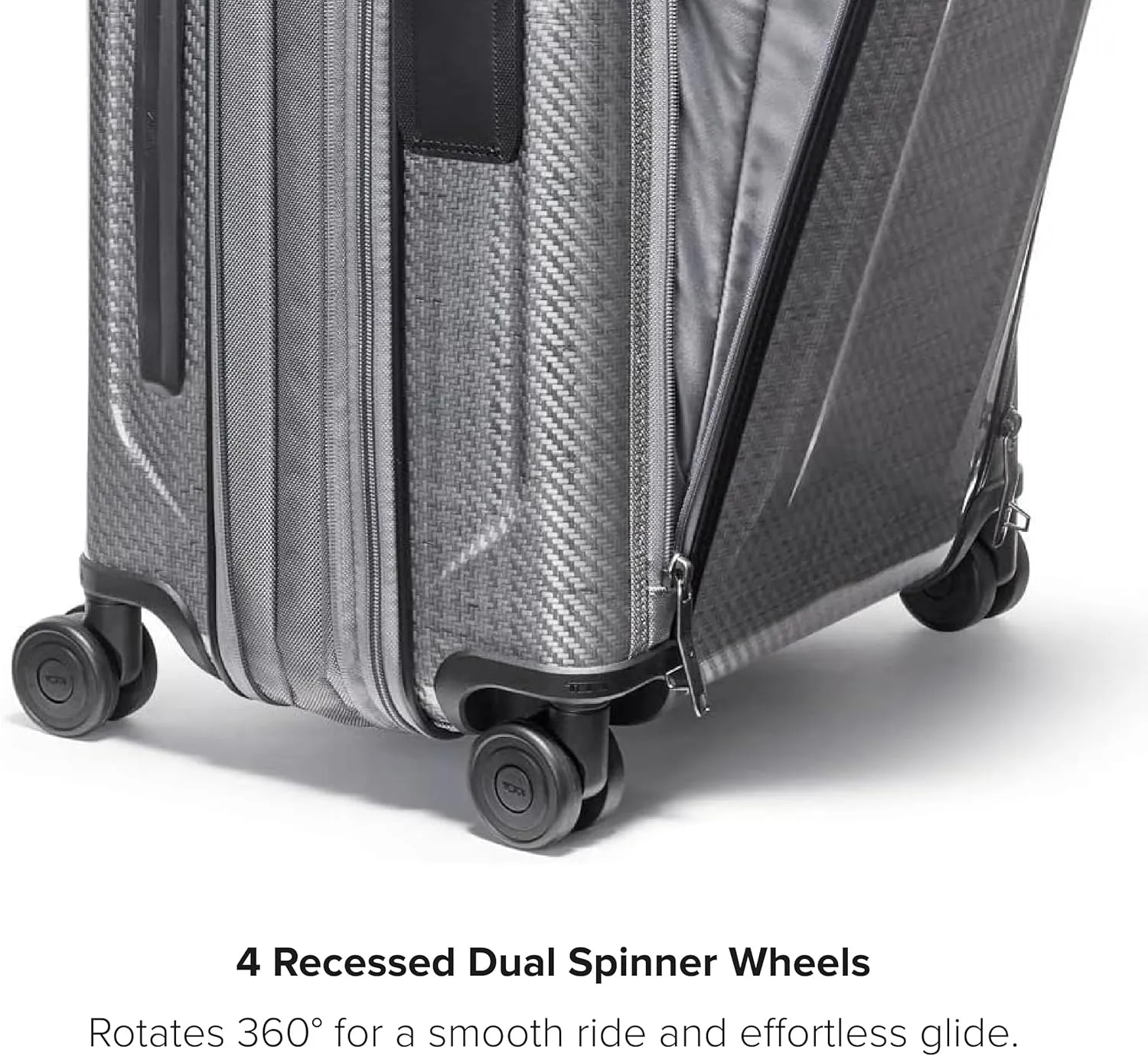TUMI - Tegra-Lite Continental Front Pocket Expandable 4 Wheeled Carry-On - Hard Shell Suitcase for Travel - With USB-C Port - T-Graphite
