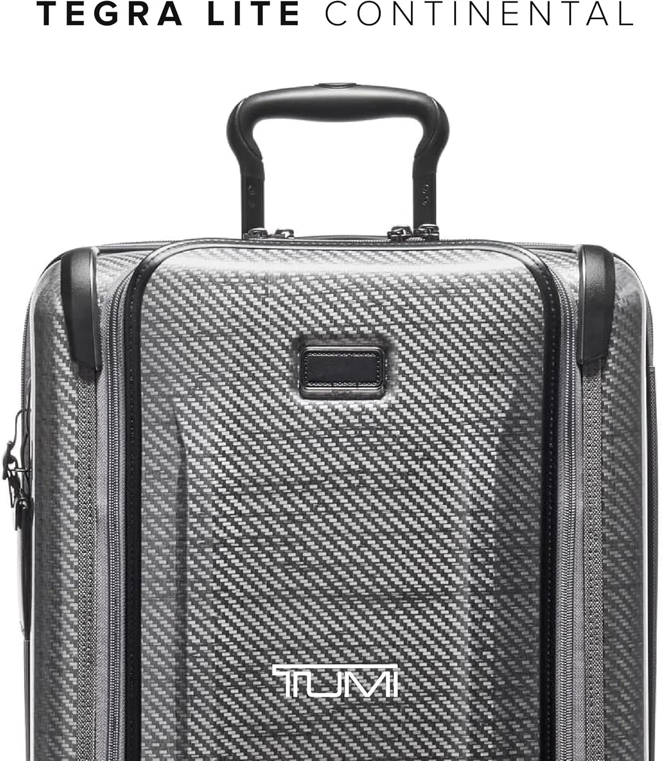 TUMI - Tegra-Lite Continental Front Pocket Expandable 4 Wheeled Carry-On - Hard Shell Suitcase for Travel - With USB-C Port - T-Graphite