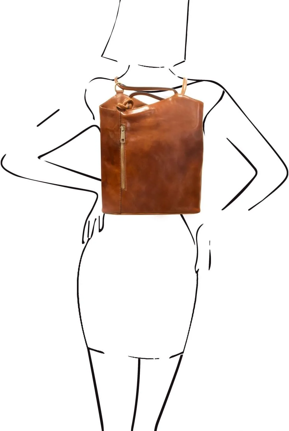 Tuscany Leather Patty - Leather convertible bag - TL141497 (Honey)