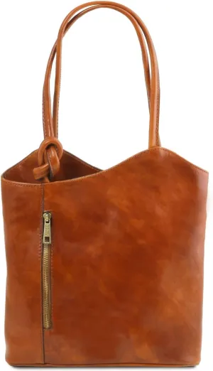 Tuscany Leather Patty - Leather convertible bag - TL141497 (Honey)