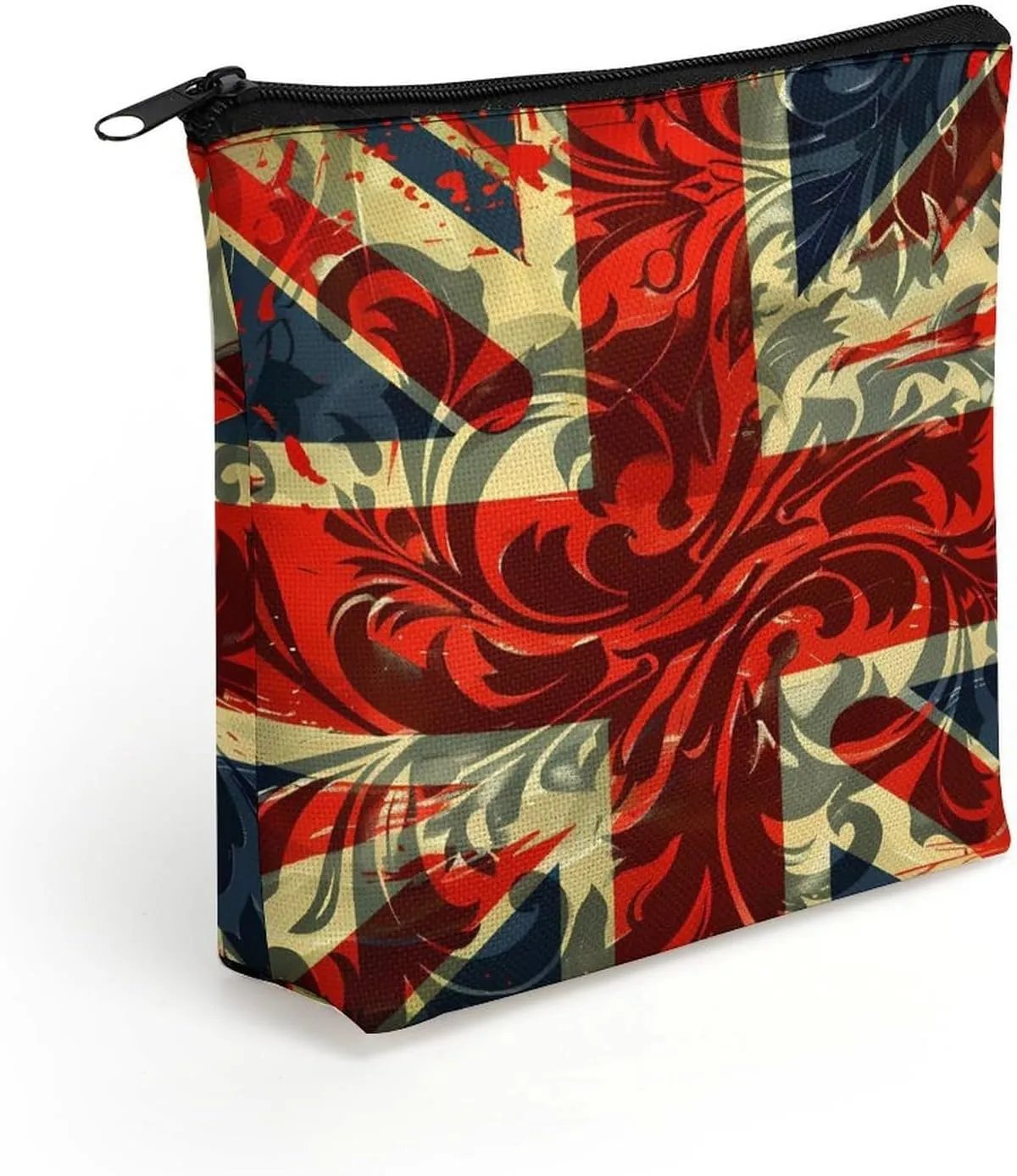 Union Jack UK British Flag Makeup Bag Print Cosmetic Bags Purse Organizer Pouch for Women Men