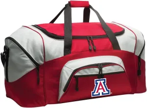 University of Arizona Duffel Bag LARGE Arizona Wildcats Suitcase or Gym Bag for Men Ladies Him or Her! (Arizona Wildcats Logo, Red)