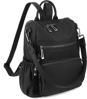 Uromee Travel Backpack Purse for Women Nylon Ladies Fashion Tassel Shoulder Bag Convertible