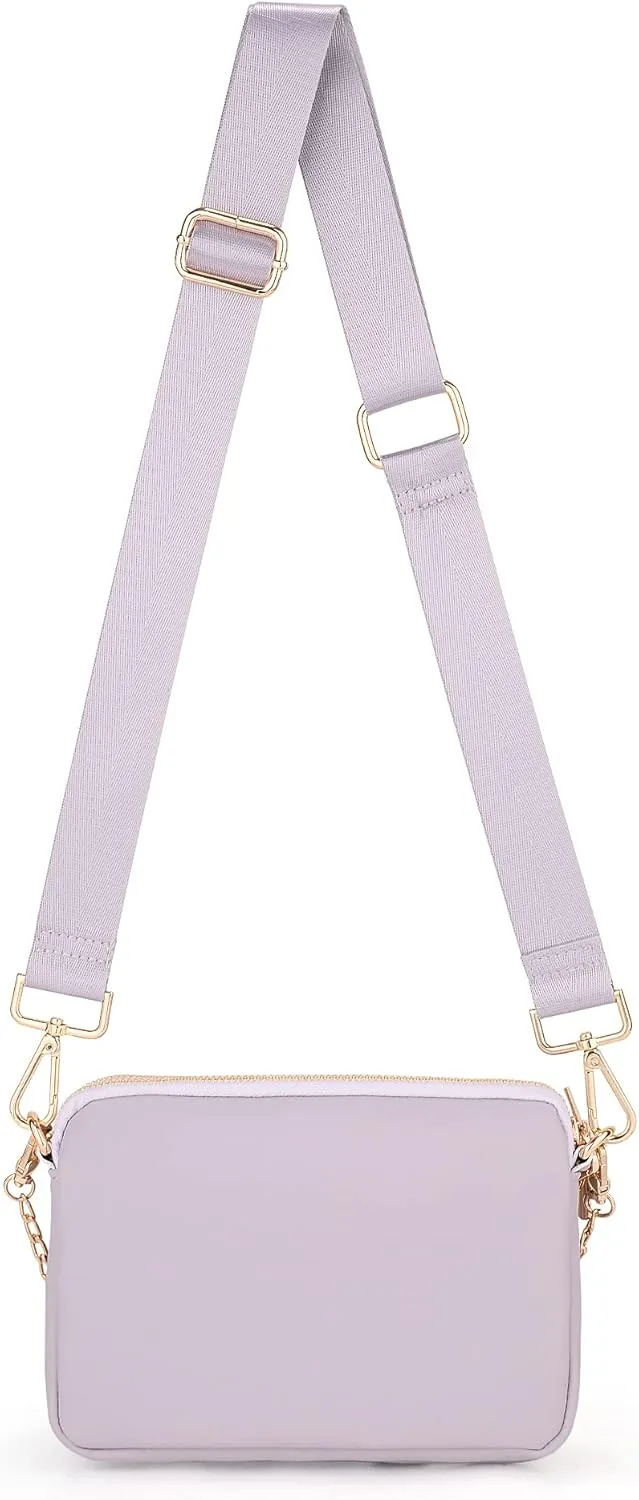 UTO Small Crossbody Bags for Women 3 in 1 Trendy Belt Purse Fashion Designer Mini Cute Sling Fanny Chest Pack