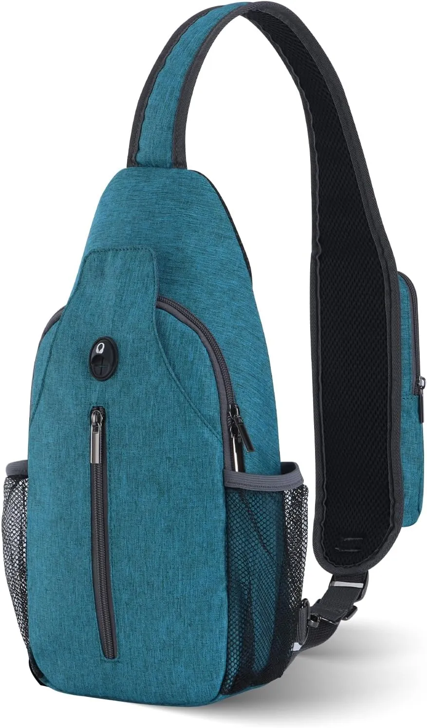 VADOO Sling Backpack with RFID Blocking and Phone Holder on Strap for Men Women Crossbody Chest Bag for Travel Hiking