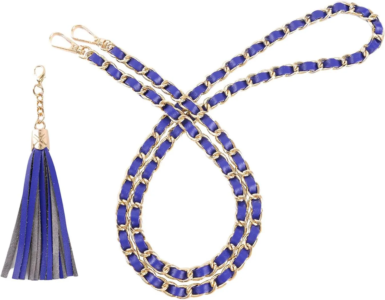 VanEnjoy Purse Chain Strap with Tassel - Microfiber Leather - Replacement for Shoulder Straps for Handbag -47”