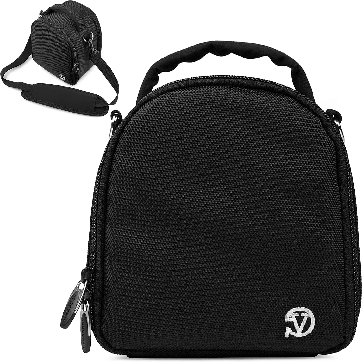 Vangoddy Laurel Onyx Black Camera Carrying Case Bag for Canon EOS, RP, R, Rebel DSLR, Full Frame, & Mirrorless Cameras