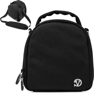 Vangoddy Laurel Onyx Black Camera Carrying Case Bag for Canon EOS, RP, R, Rebel DSLR, Full Frame, & Mirrorless Cameras