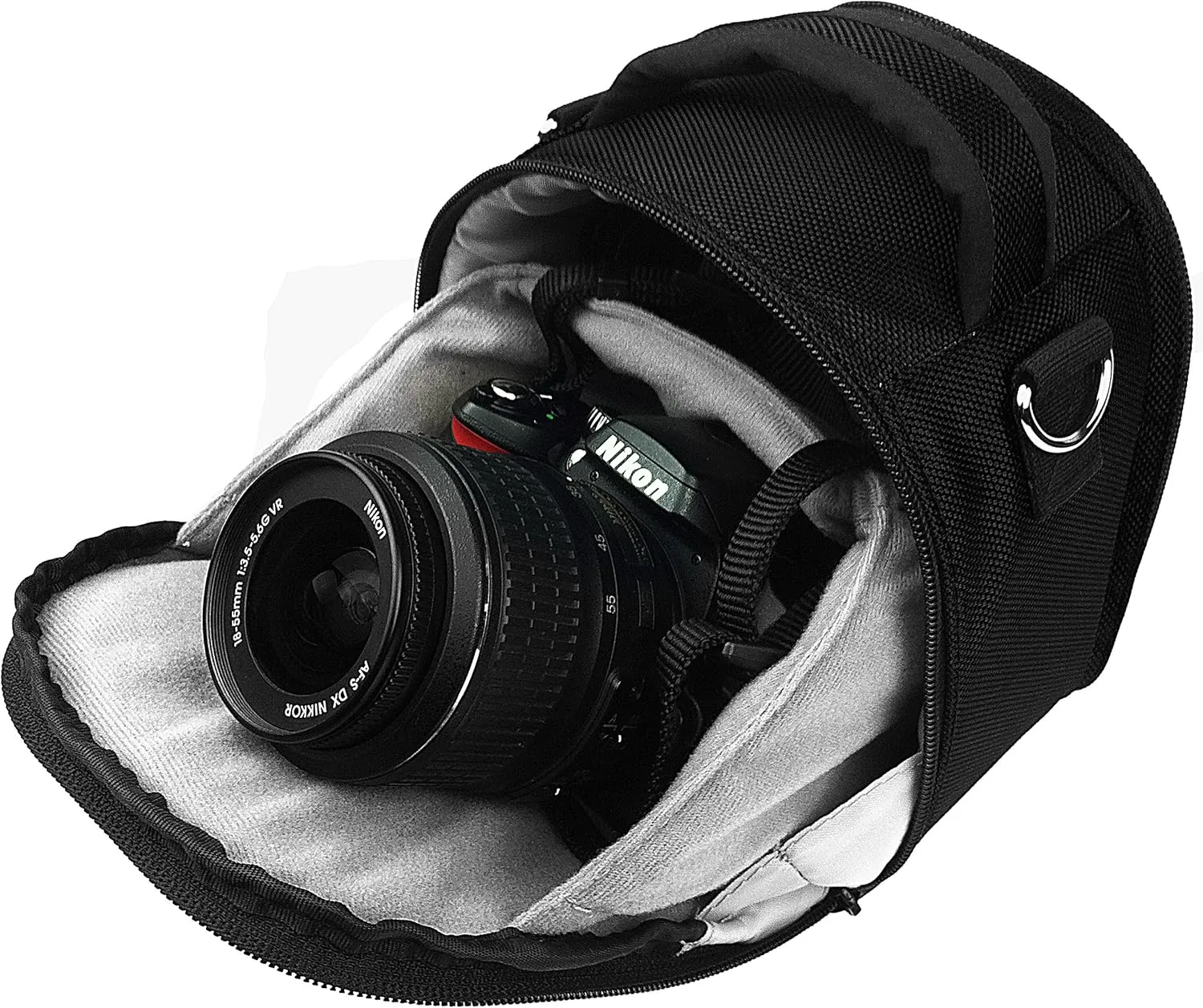 Vangoddy Laurel Onyx Black Camera Carrying Case Bag for Canon EOS, RP, R, Rebel DSLR, Full Frame, & Mirrorless Cameras