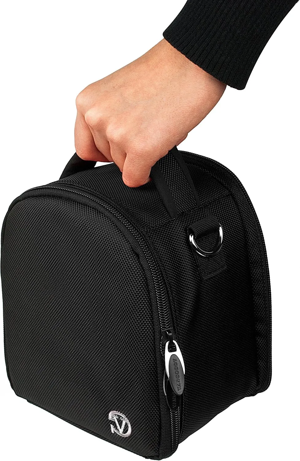 Vangoddy Laurel Onyx Black Camera Carrying Case Bag for Canon EOS, RP, R, Rebel DSLR, Full Frame, & Mirrorless Cameras