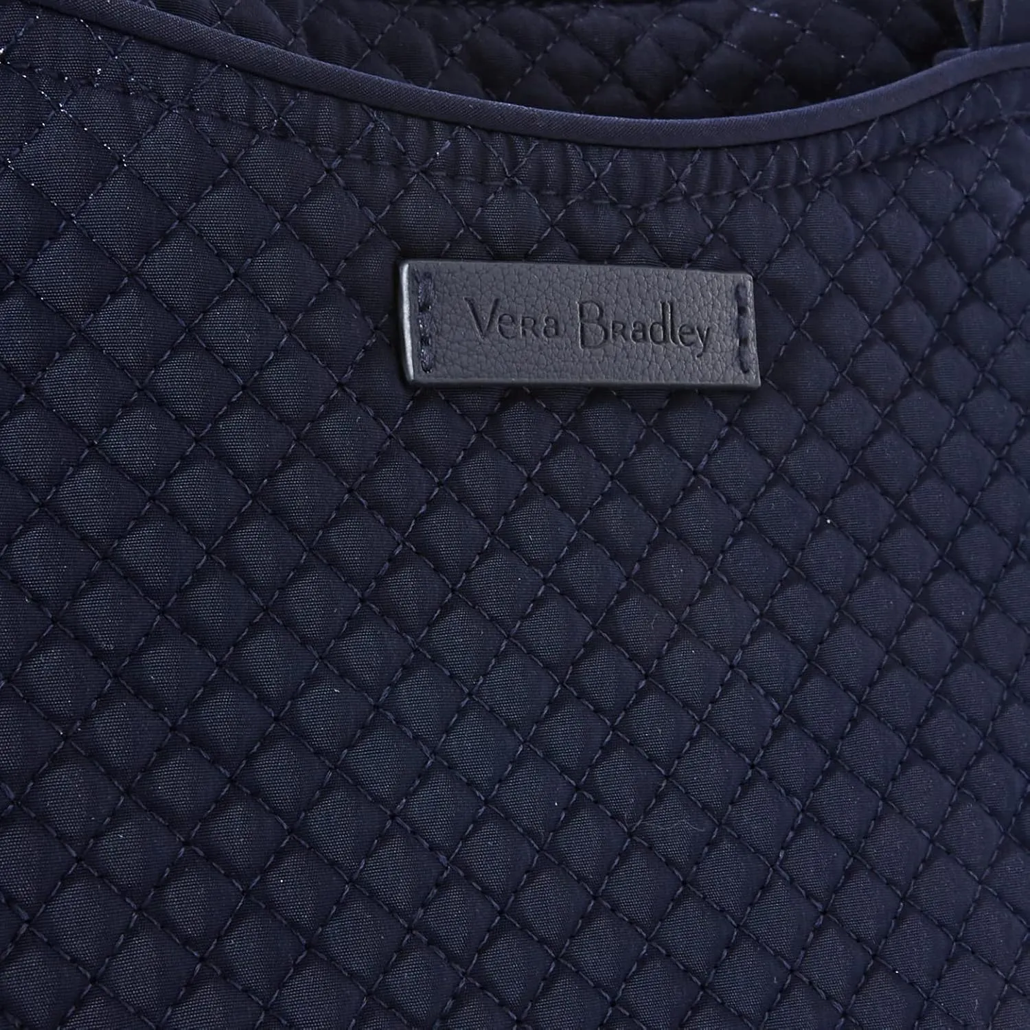 Vera Bradley Women's Microfiber Glenna Satchel Purse, Navy, One Size