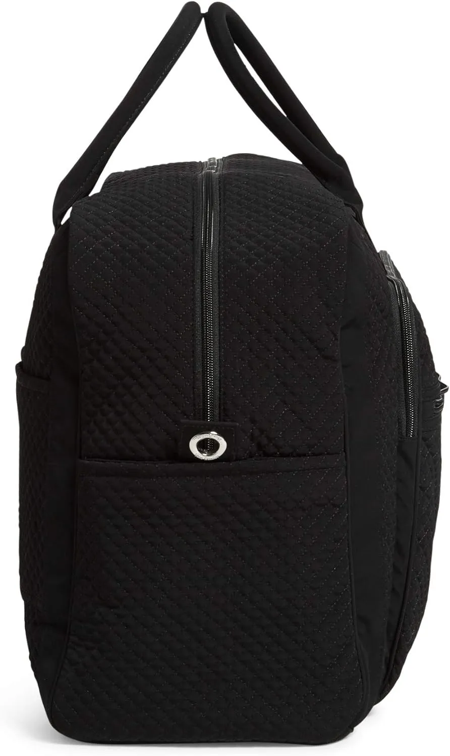Vera Bradley Women's Microfiber Grand Weekender Travel Bag, Black, One Size