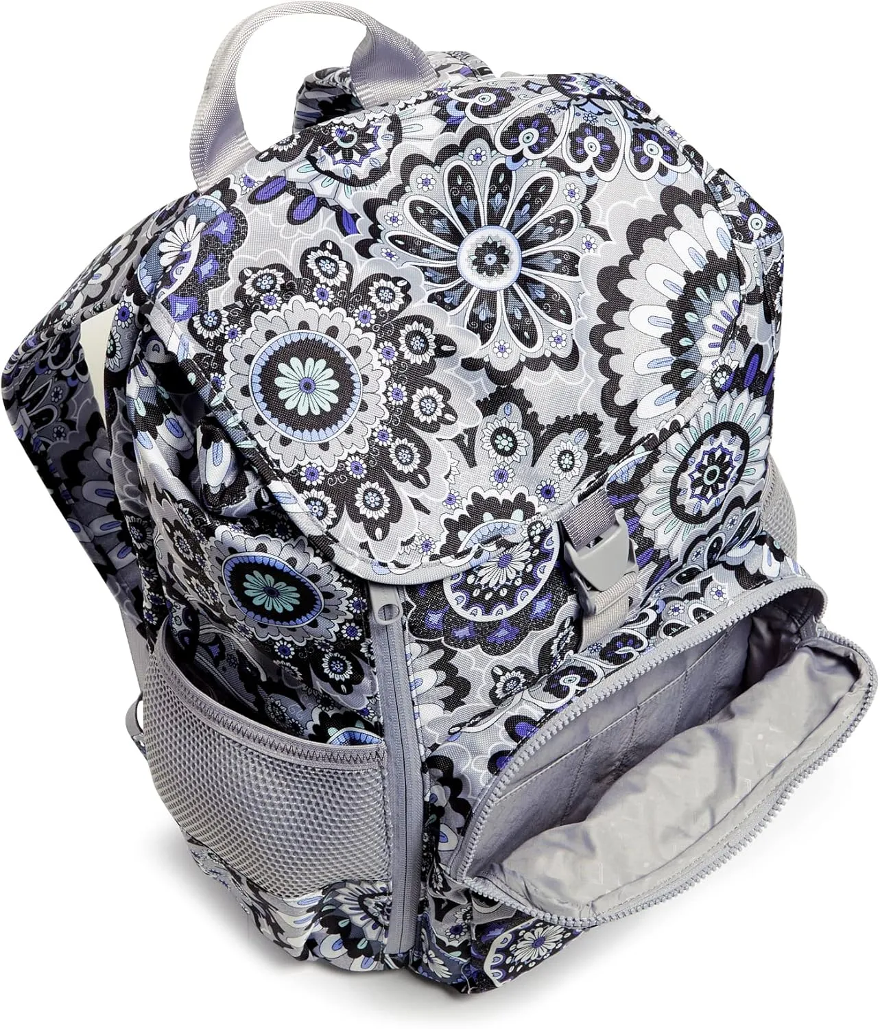 Vera Bradley Women's Recycled Lighten Up Reactive Daytripper Backpack, Tranquil Medallion, One Size