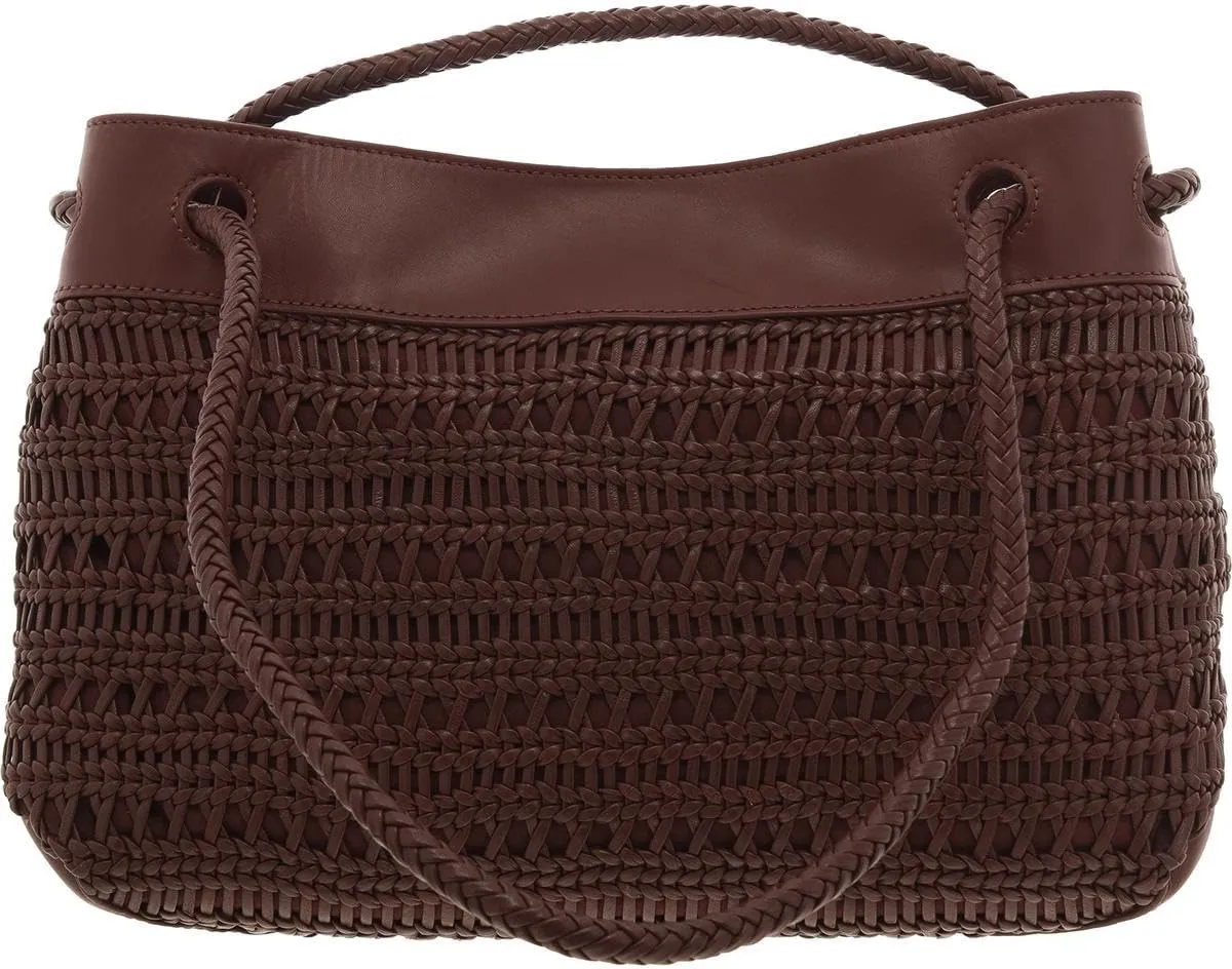 Vince Camuto Womens Irini Convertible Leather Tote Handbag