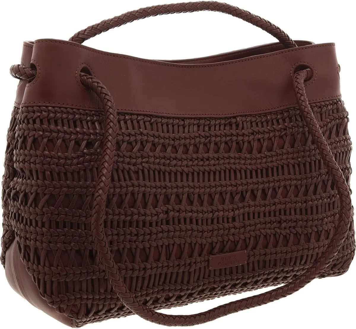 Vince Camuto Womens Irini Convertible Leather Tote Handbag