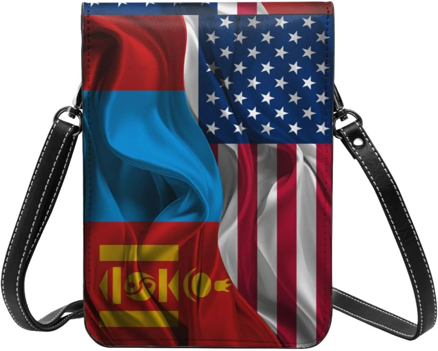 Vintage America Namibia Namibian Silk Flag Small Crossbody Purse Cell Phone Bag for Women
