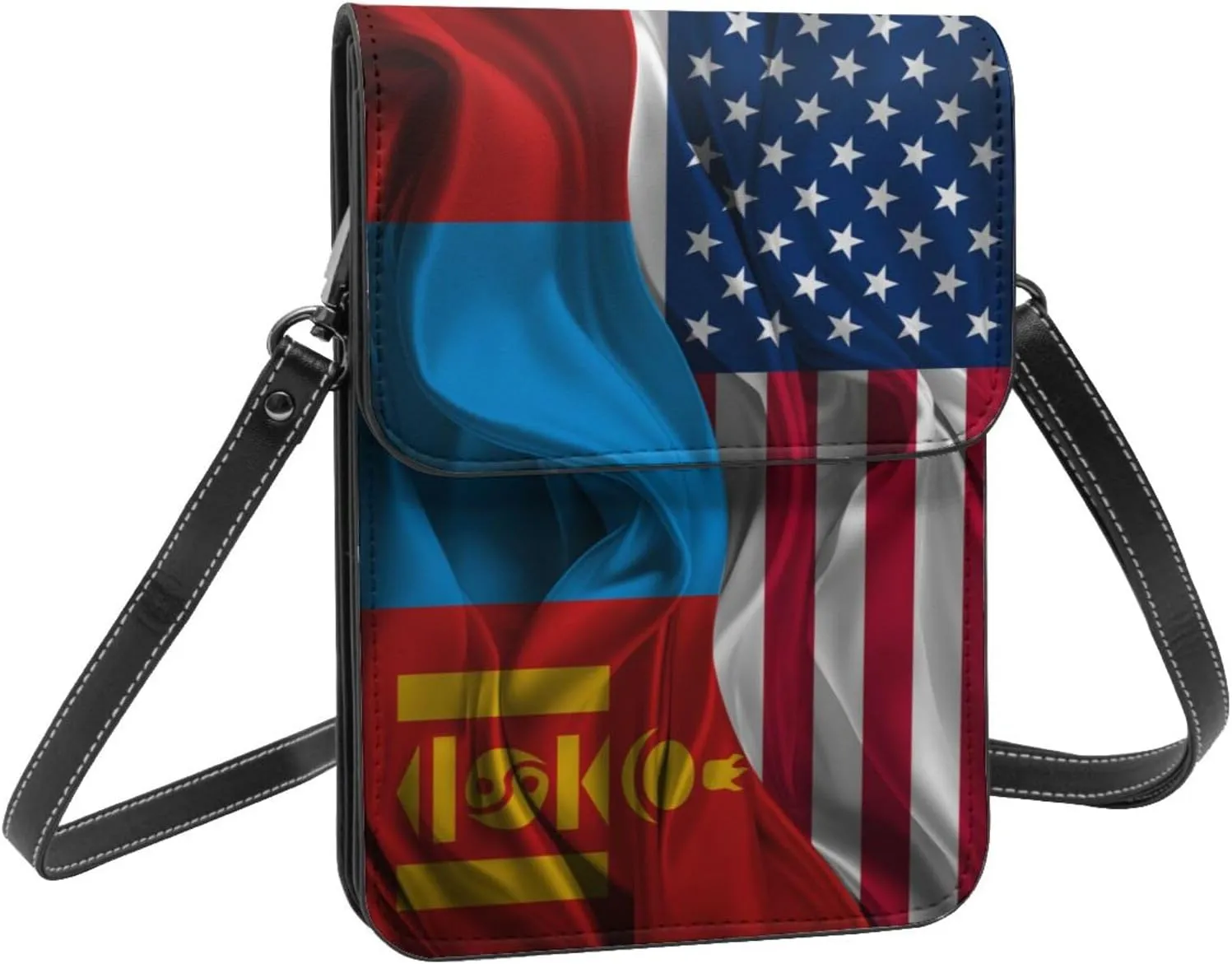 Vintage America Namibia Namibian Silk Flag Small Crossbody Purse Cell Phone Bag for Women
