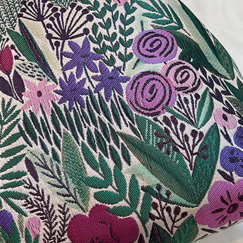 Vintage Embroidered Flower Handbag,Shoulder Chain Messenger Clutch,Chinese Style Embroidery Crossbody Bag Evening Bag (Green)