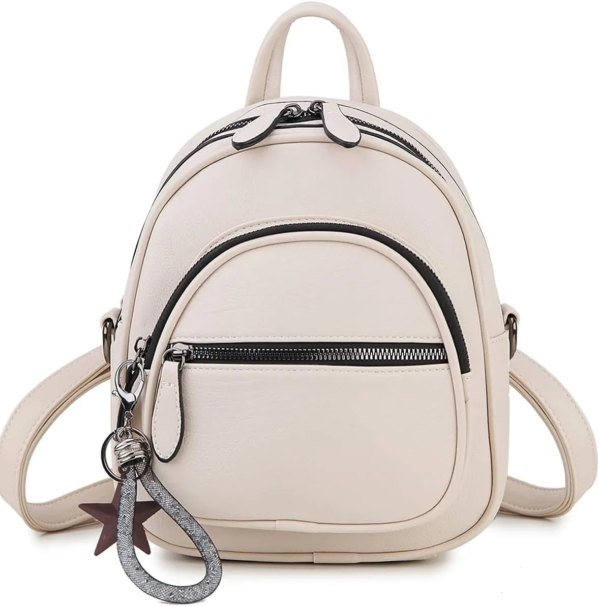 VX VONXURY Mini Backpack Purse,Small Convertible Backpack for Women Ladies with Detachable Straps