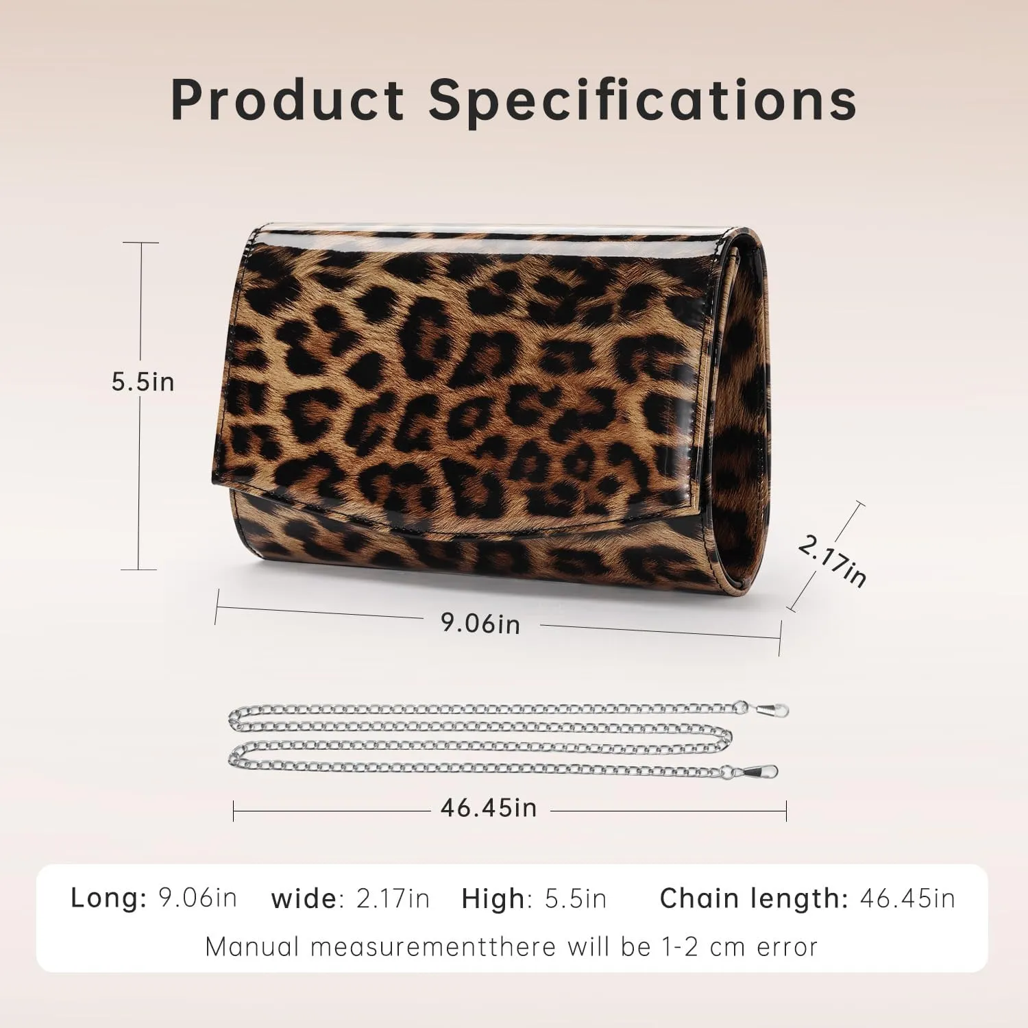WALLYN'S Women Patent Leather Wallets Fashion Clutch Purses, Evening Bag Handbag Solid Color