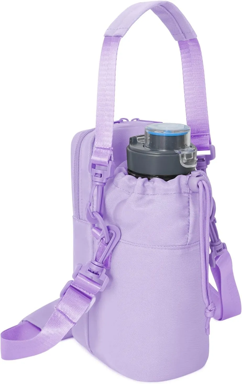 Wandering Nature Water Bottle Holder with Strap 32oz Insulated Water Bottle Carrier Sling Bag with Phone Pocket Water Bottle Pouch for Hiking Walking(Patent Pending)…