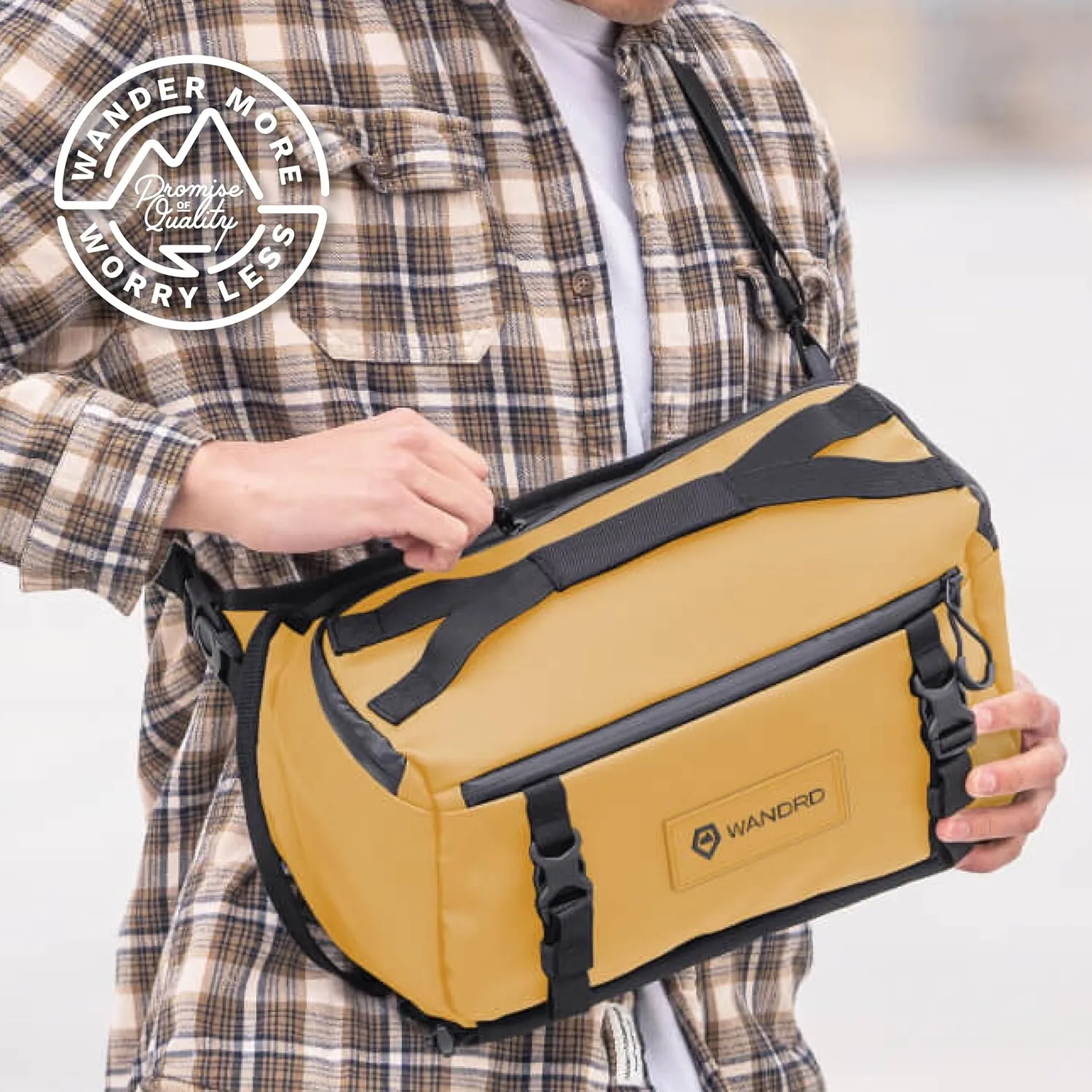 WANDRD ROGUE Sling: Compact Camera Sling and Crossbody Bag with Fast Access, 3-Way Carry– Lightweight Everyday Bag Great for Travel, Photography, and Daily Use (Black)