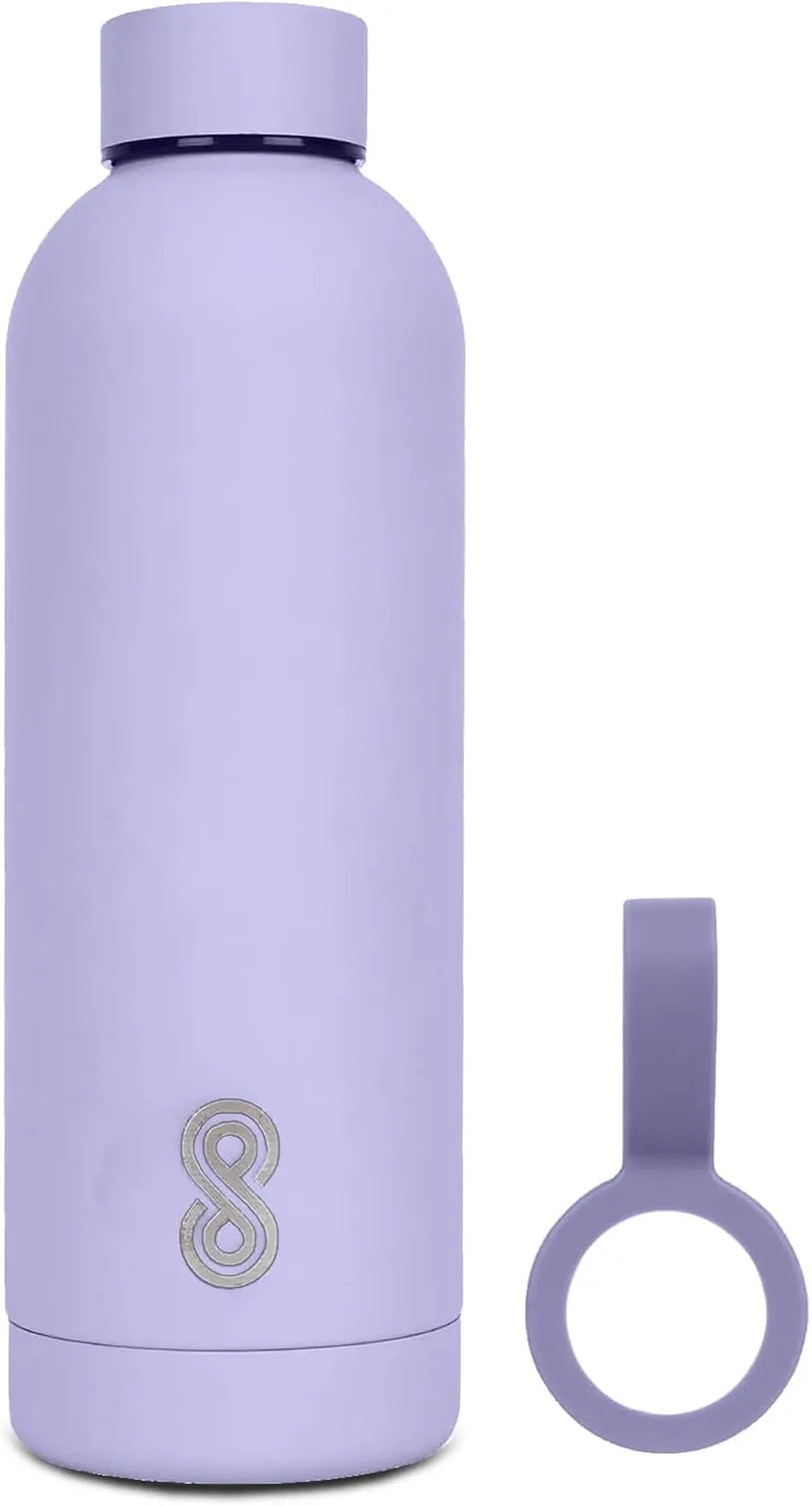 Water Bottle 25 Oz Stainless Steel Double Wall & Vacuum Insulated Sports Water Bottle Keep Cold for Upto 15 Hours and Hot for Upto 12 Hours (Purple)