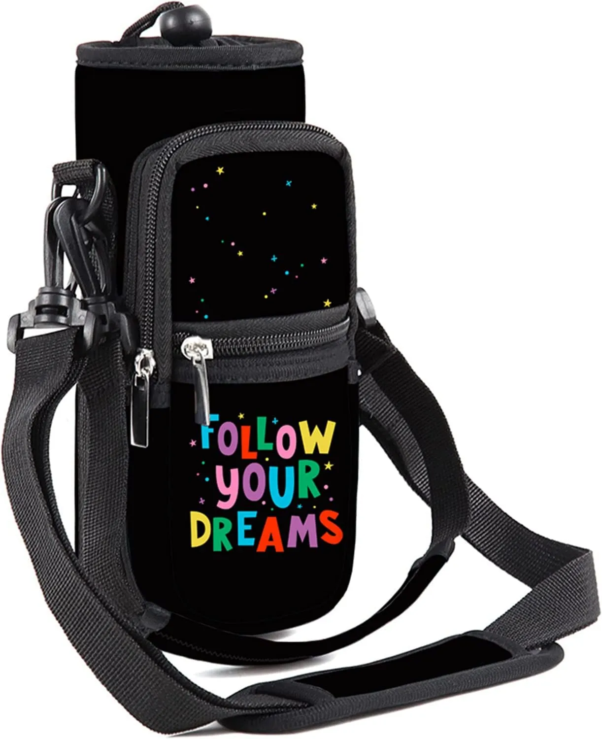 Water Bottle Carrier Bag Holder 25oz 32oz 40oz 64oz Insulated Water Bottle Sling Sleeve Case Cover with Strap Pockets