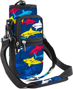 Water Bottle Carrier Bag Holder 25oz 32oz 40oz 64oz Insulated Water Bottle Sling Sleeve Case Cover with Strap Pockets