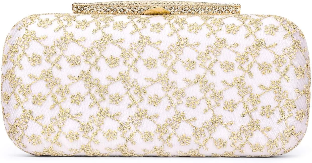 Wedding Bridal Clutch Bags For Women Lace Satin Evening Clutch Purses