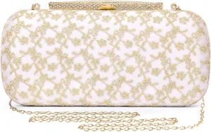 Wedding Bridal Clutch Bags For Women Lace Satin Evening Clutch Purses