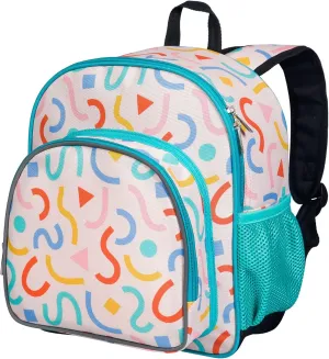 Wildkin 12-inch Kids Backpack – Padded, Adjustable, Ideal for Daycare & Travel (Confetti Peach)