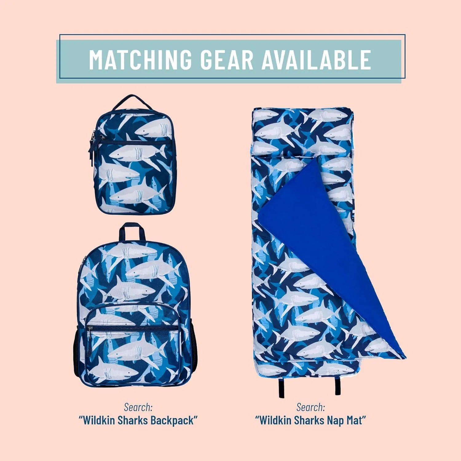 Wildkin ECO rPET Insulated Original Lunch Bag – Durable, Stylish, Ideal for School & Travel - Sharks