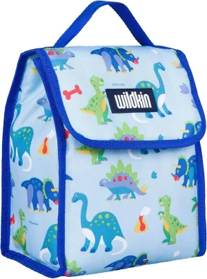 Wildkin Kids Insulated Lunch Bag – Reusable, Ideal for Hot/Cold Snacks, School & Travel - Dinosaur Land