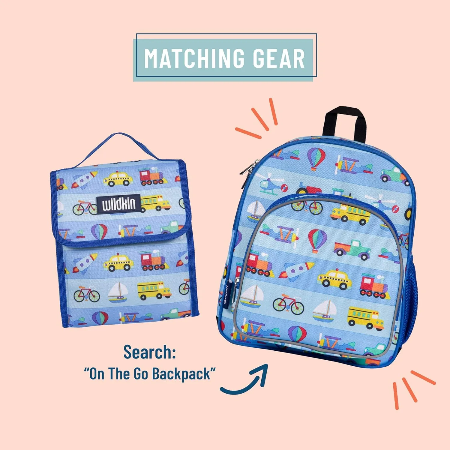 Wildkin Kids Insulated Lunch Bag – Reusable, Ideal for Hot/Cold Snacks, School & Travel - On the Go