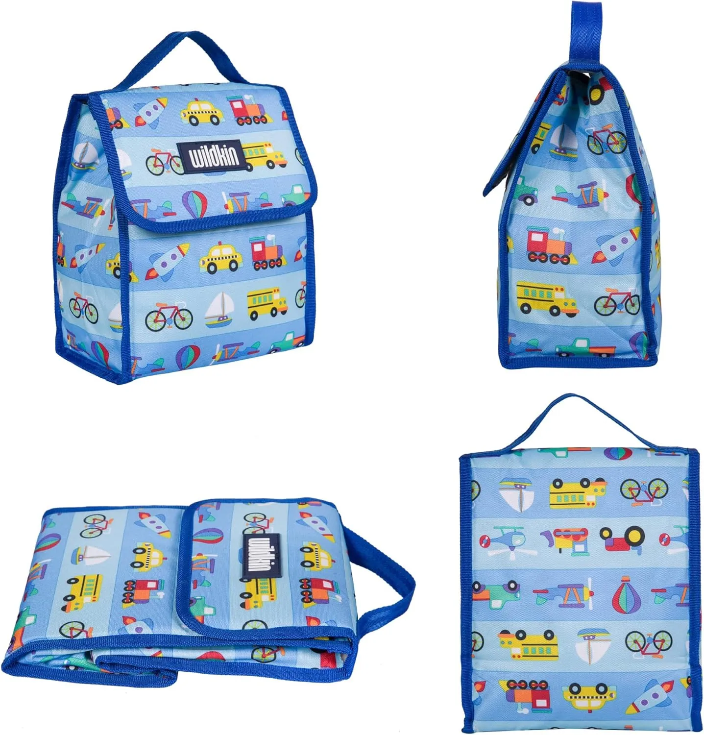 Wildkin Kids Insulated Lunch Bag – Reusable, Ideal for Hot/Cold Snacks, School & Travel - On the Go