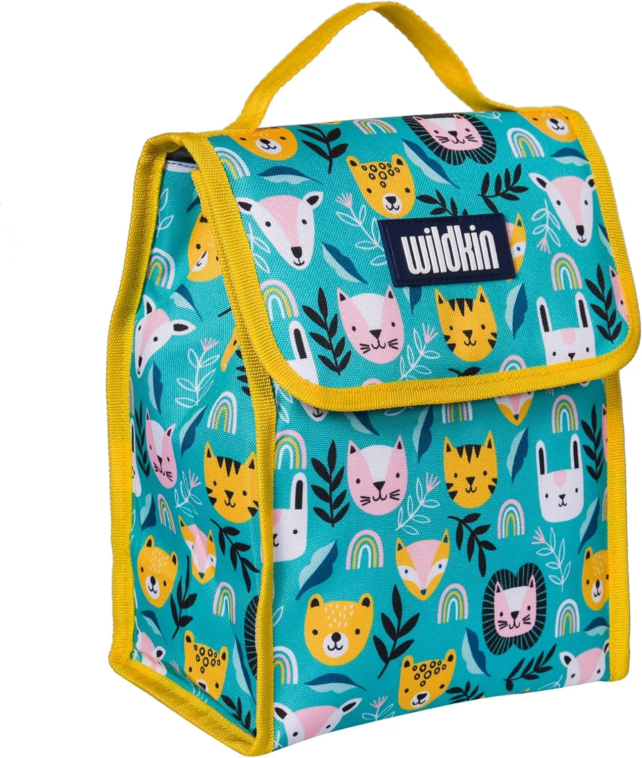 Wildkin Kids Insulated Lunch Bag – Reusable, Ideal for Hot/Cold Snacks, School & Travel - Party Animals