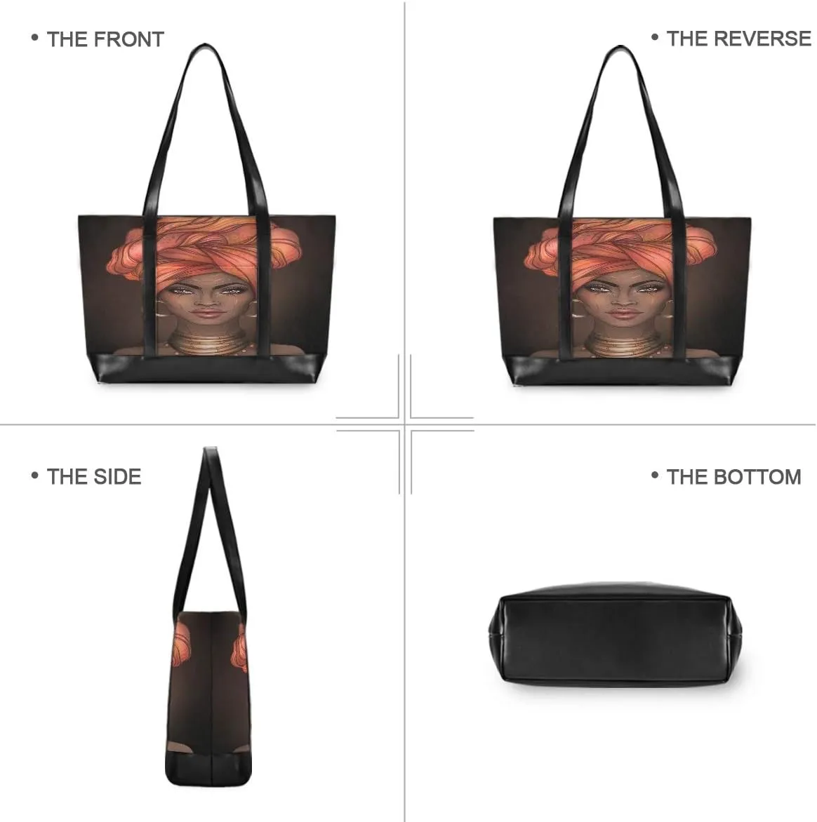 Woman Tote Bag Cheeteh Leopard Print Shoulder Capacity Computer Handbag
