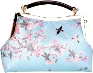 Women Chinese Classical Embroidery Purse Vintage Embroidery Clutch Handag with Tassel and Pendant