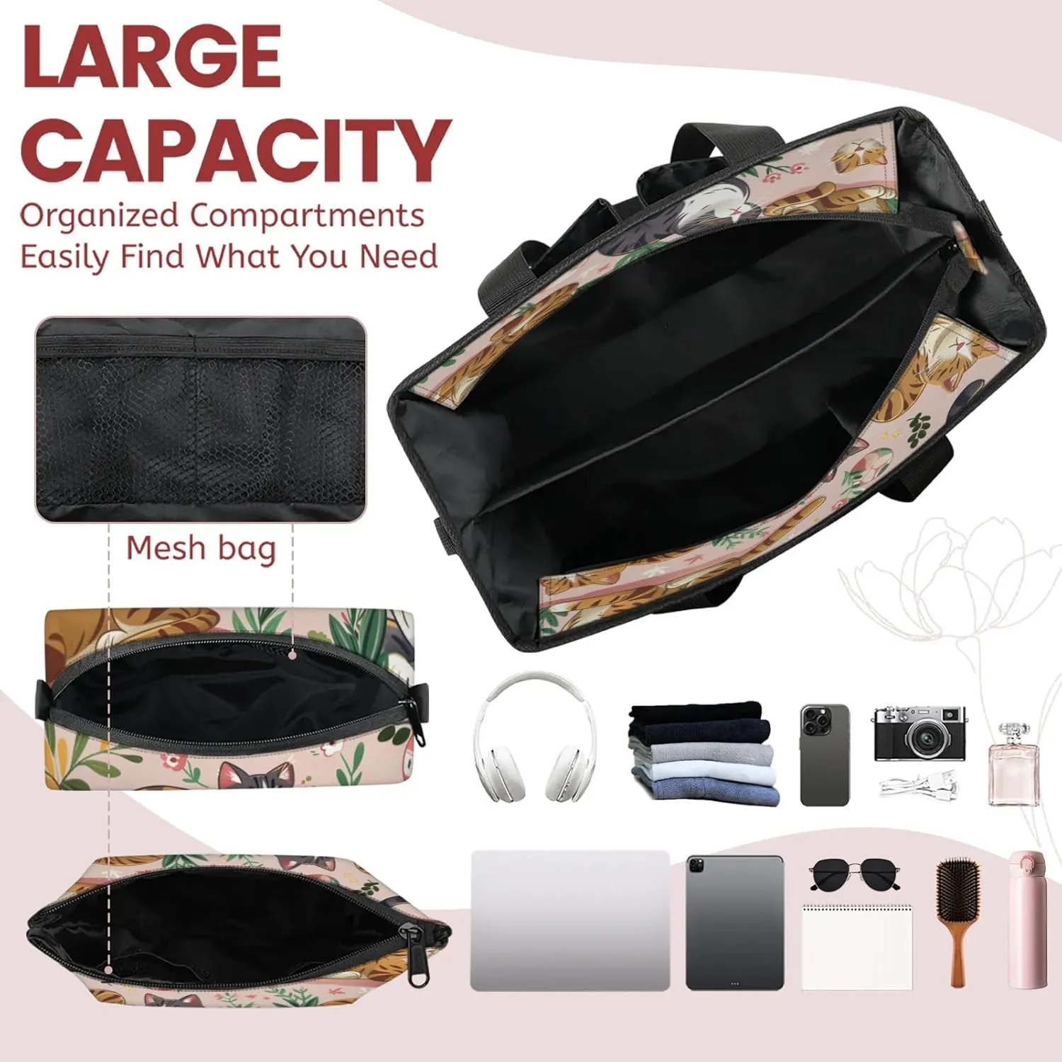 Women Fashion Tote Bag Wallet Shoulder Bags Set 3PCS Top Handle Satchel Purse Large Zippered Handbag Daily Use