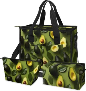 Women Fashion Tote Bag Wallet Shoulder Bags Set 3PCS Top Handle Satchel Purse Large Zippered Handbag Daily Use