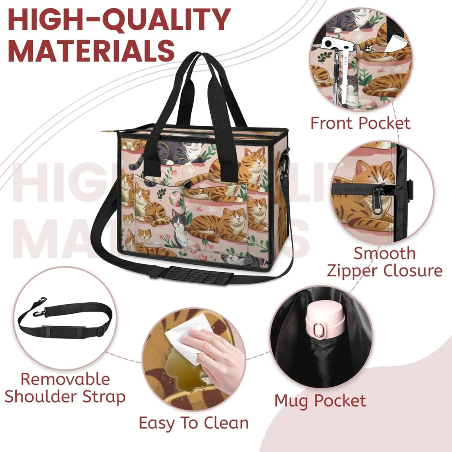 Women Fashion Tote Bag Wallet Shoulder Bags Set 3PCS Top Handle Satchel Purse Large Zippered Handbag Daily Use