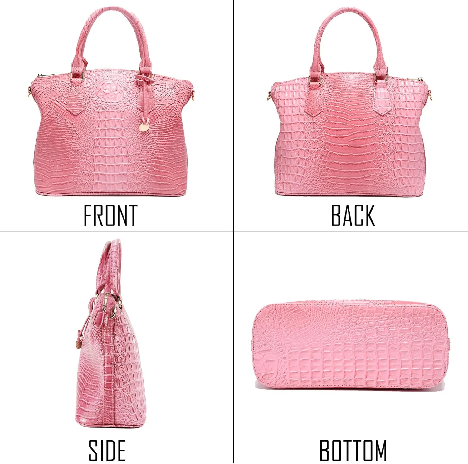 Women Purse Satchel Bag Long Crossbody Classy Tote Bag Top Handle Vegan Leather Ladies Handbags Embossed Pattern