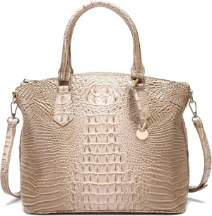 Women Purse Satchel Bag Long Crossbody Classy Tote Bag Top Handle Vegan Leather Ladies Handbags Embossed Pattern