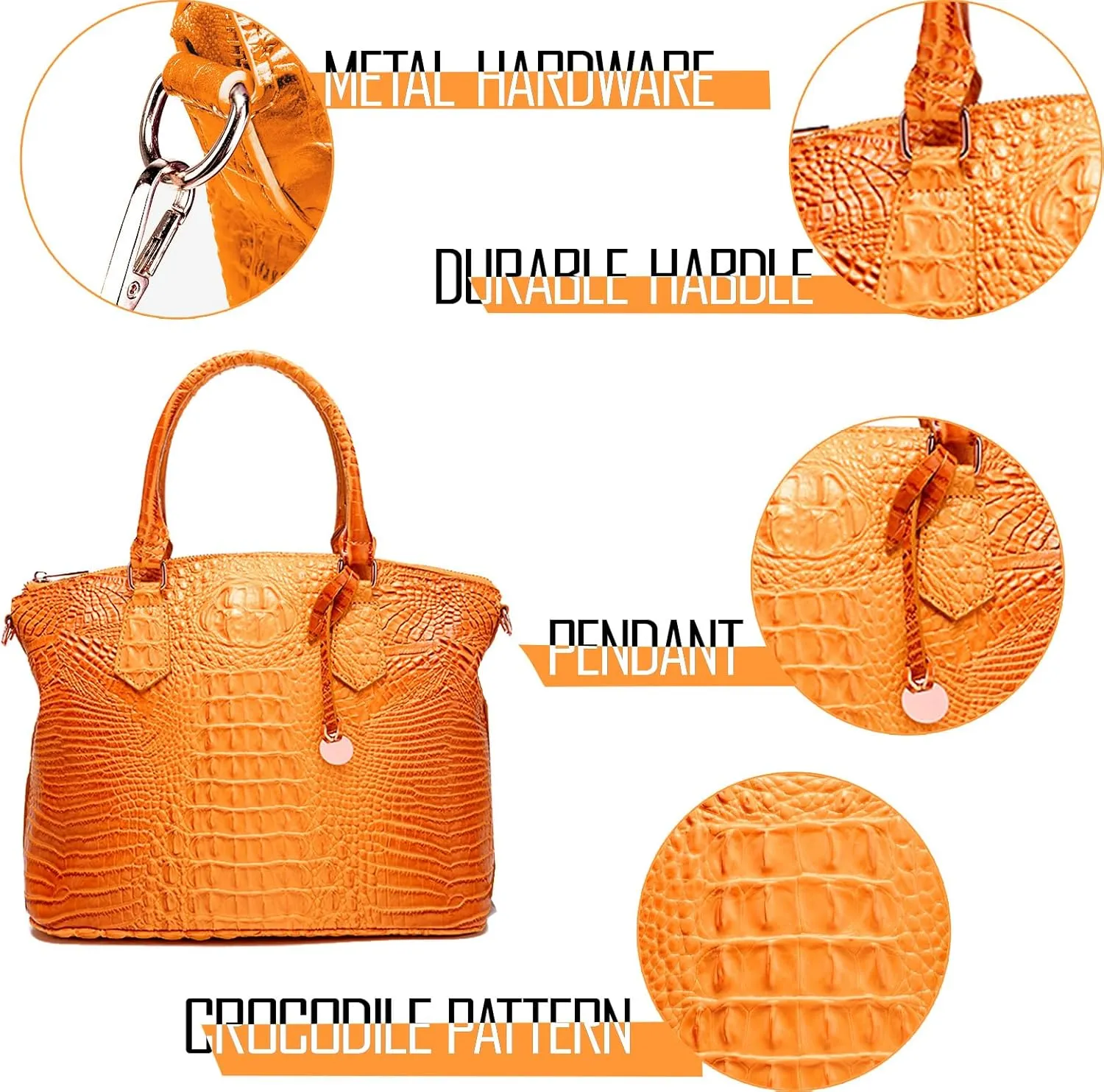 Women Purse Satchel Bag Long Crossbody Classy Tote Bag Top Handle Vegan Leather Ladies Handbags Embossed Pattern