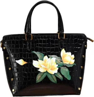 Women's bag fashion crocodile pattern handbag retro rivets three-dimensional embossed crossbody shoulder bag