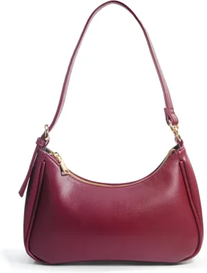 Women's Crescent Shoulder Bag Vegan Leather Chain Cross body bag Convertible Handbag