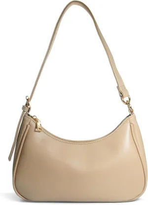 Women's Crescent Shoulder Bag Vegan Leather Chain Cross body bag Convertible Handbag