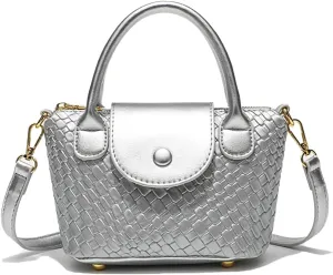 Women's Crocodile Embossed Tote Top Handle Vegan Leather Adjustable Lightweight Elegant Hobo Everyday Party Crossbody Bag